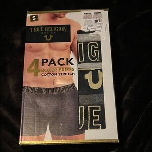 True religion 4 pack boxer cotton stretch